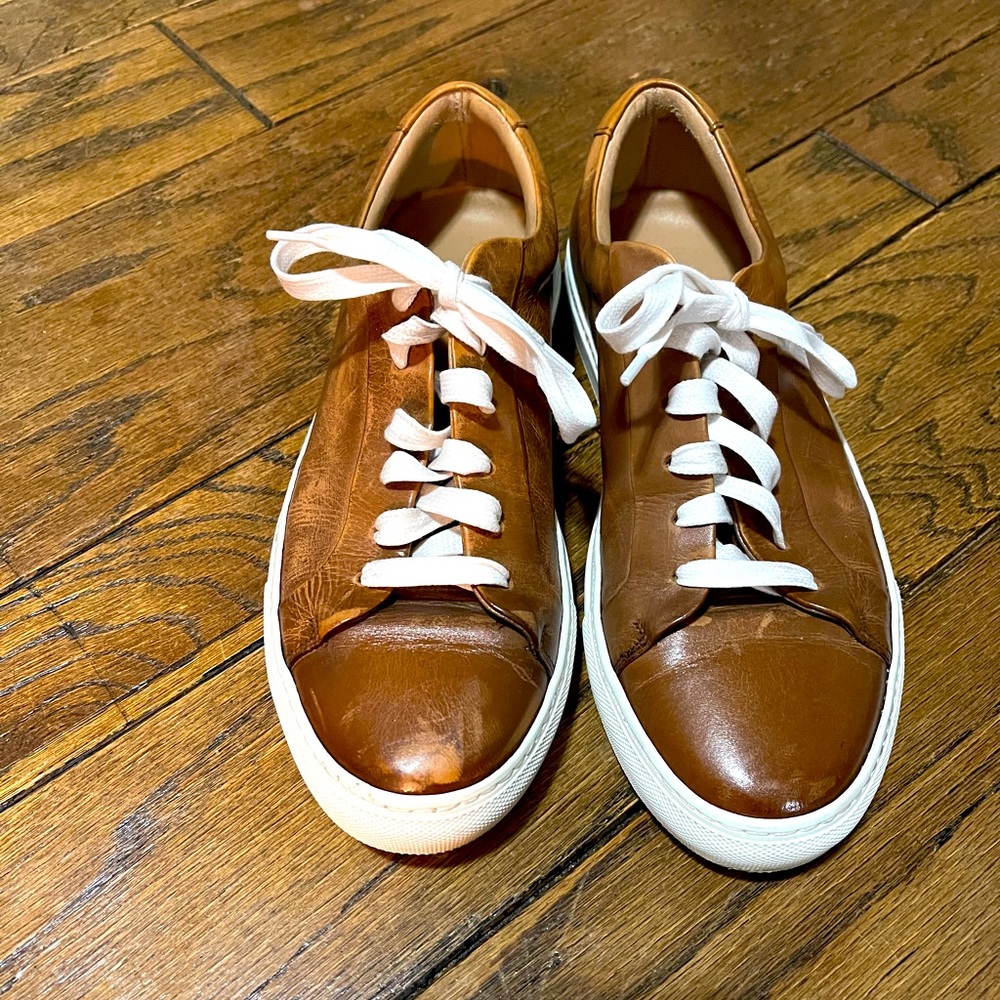 Reiss Genuine Leather Sneakers